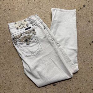 Miss Me Women's White and Cream Jeans
